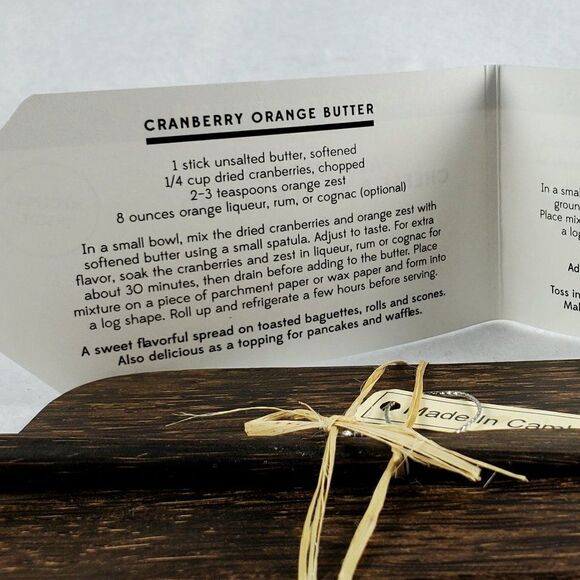 Palm Wood Cheese And Butter Board With Spreader 7" Fair Trade Made In Cambodia - Picture 4 of 5